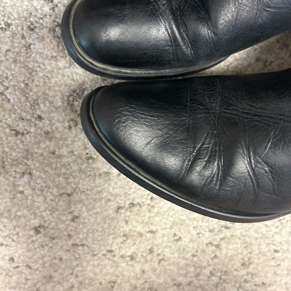 Lavorazione Artigiana Sz. 9 over the knee all leather ultra beautiful flat moto - Picture 5 of 13